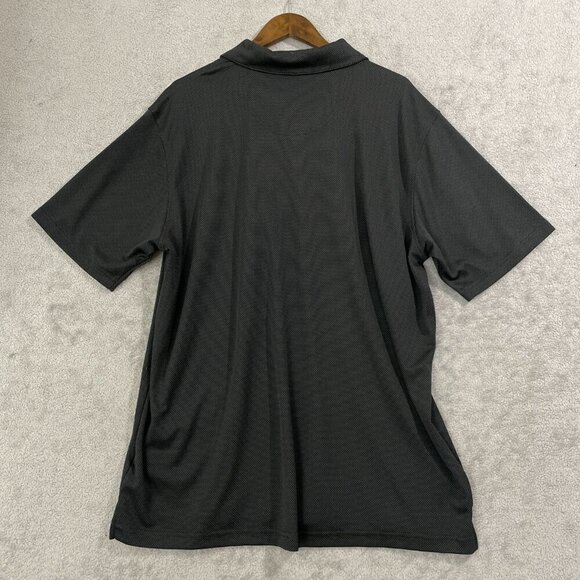 NWOT Bollé Men's XXL Black Polo Shirt 100% Polyester Short Sleeve Pattern - Picture 3 of 6